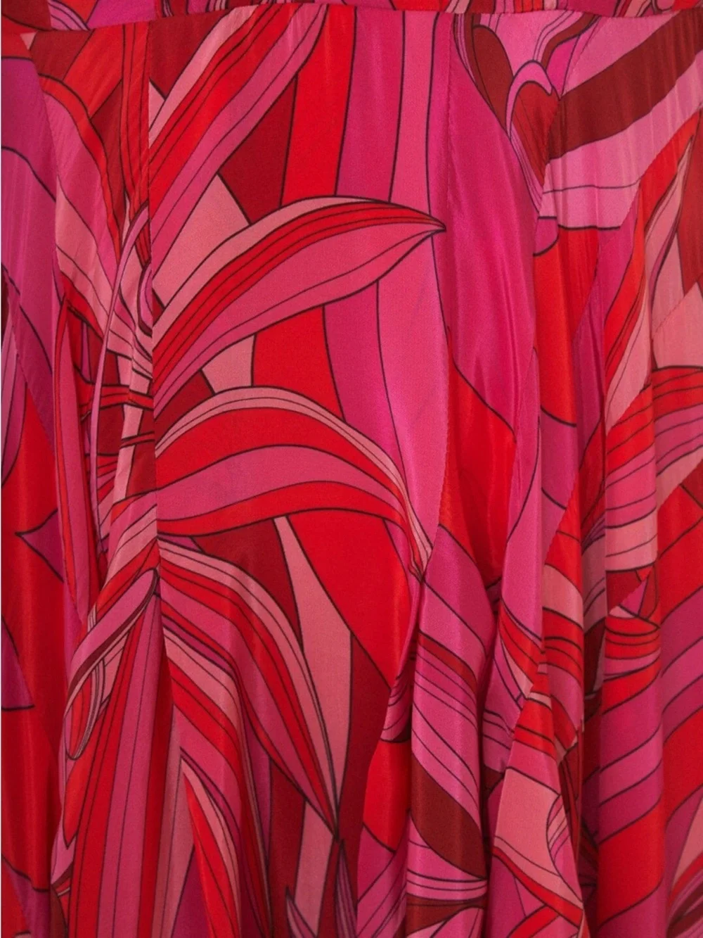 Farm Rio Red Endless Summer V Neck Midi Dress - Picture 6 of 6